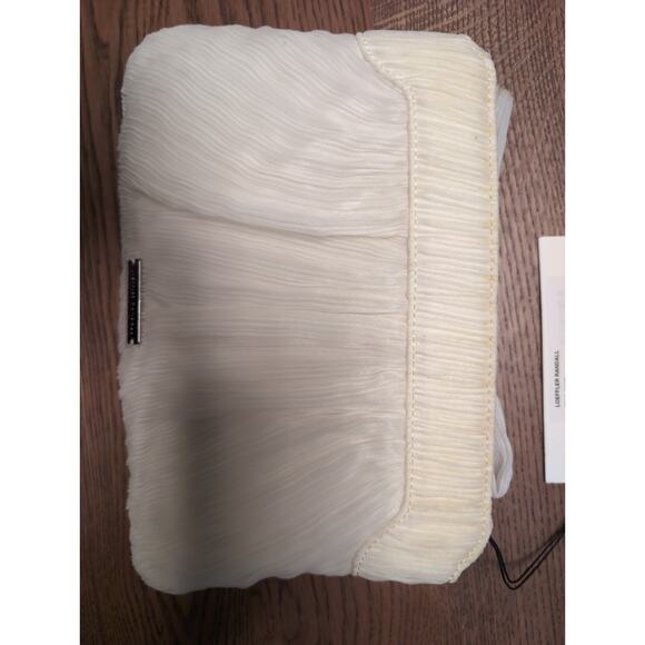 Loeffler Randall Cream Clutch with Bow - Picture 6 of 7